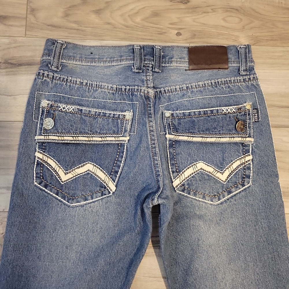 Vintage Phat Farm Jeans Mens 30X32 Fit 30X31 Blue Denim Straight Y2K Streetwear